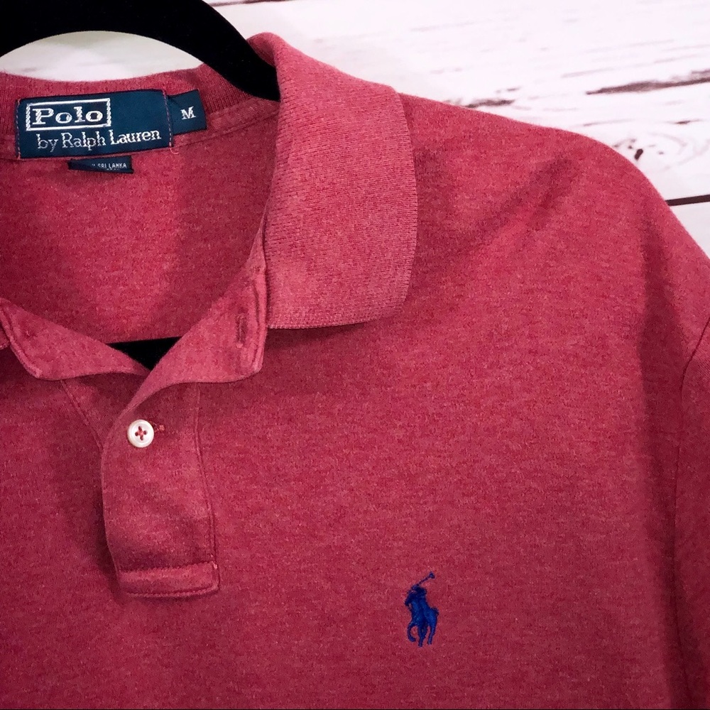 Ralph Lauren Men’s Medium Super Soft Heather Red Polo